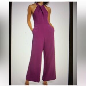 Julia Jordan Fuchsia Jumpsuit